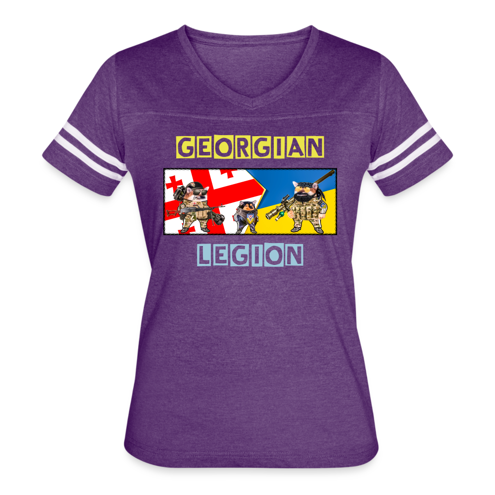 Women’s Premium T-Shirt - vintage purple/white