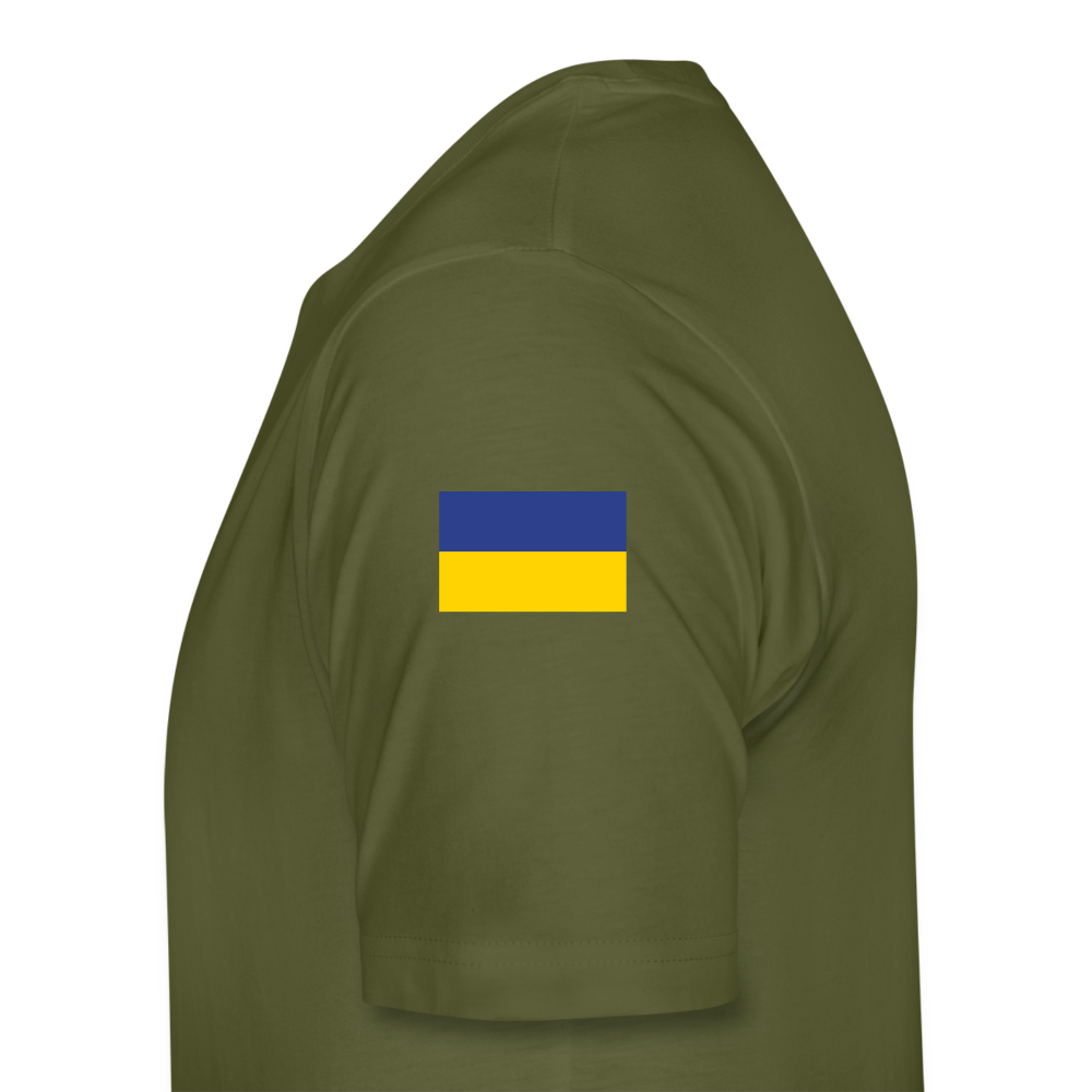 Georgian Legion w/ Flag of Ukraine sleeve - Men's Premium T-Shirt - olive green
