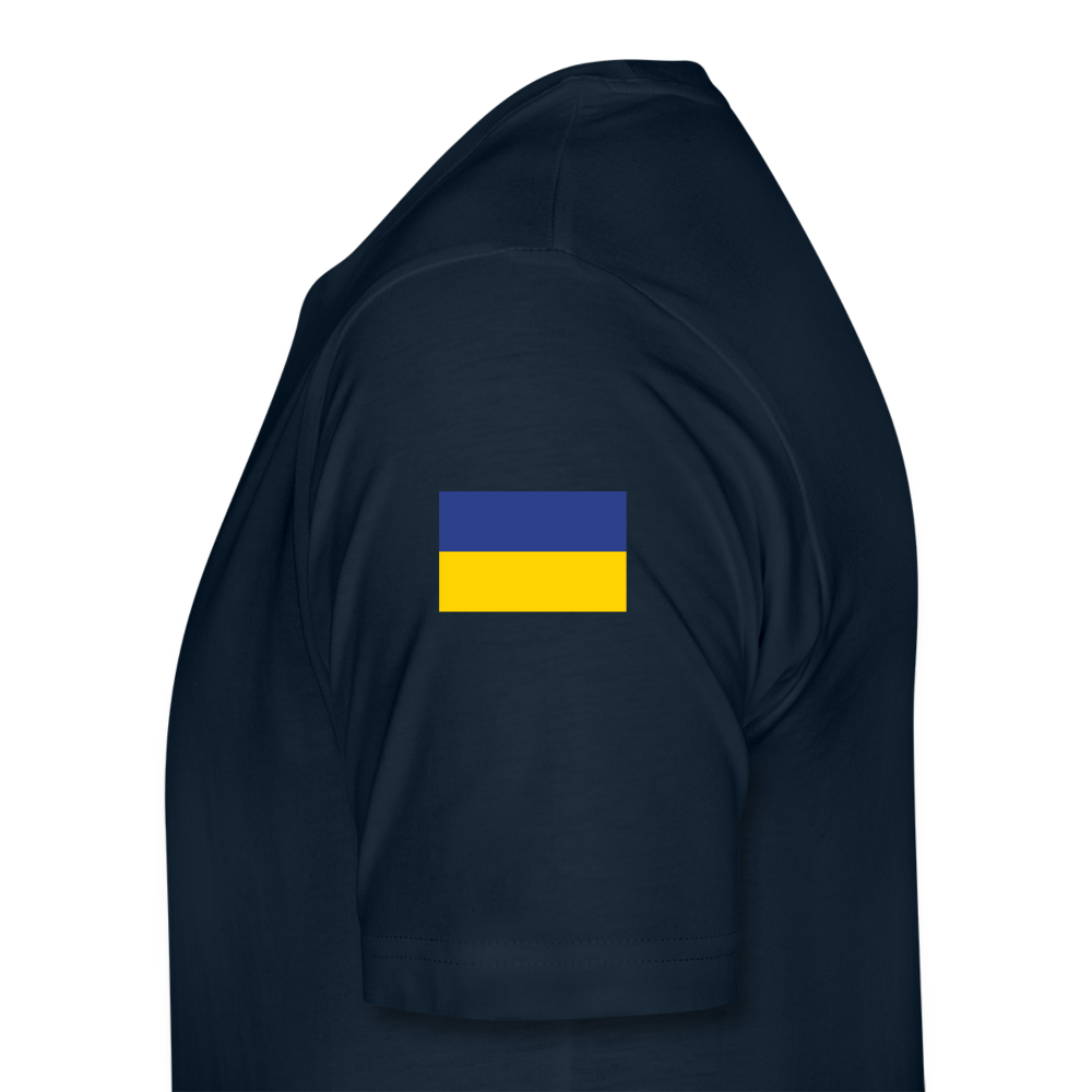 Georgian Legion w/ Flag of Ukraine sleeve - Men's Premium T-Shirt - deep navy