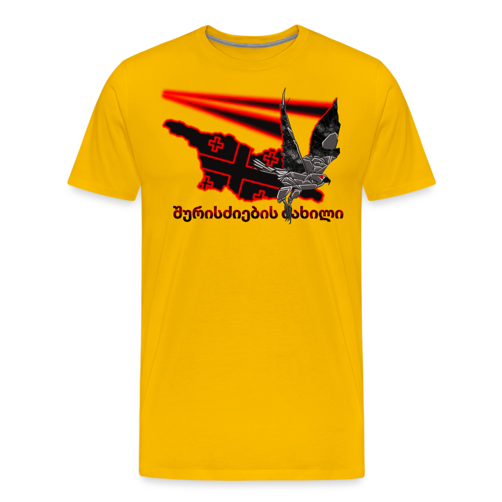 Georgian Metal Men's Premium T-Shirt - sun yellow