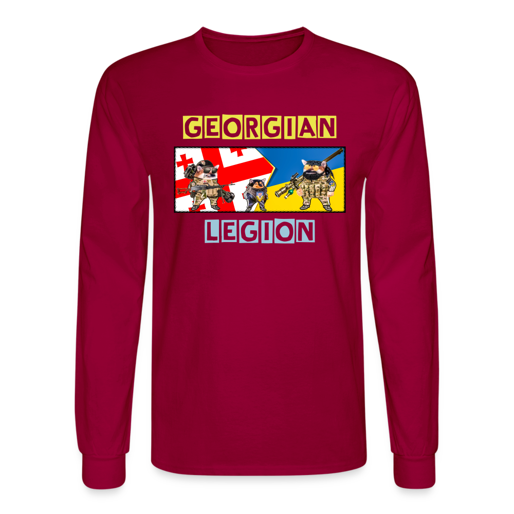 Fellas of the Legion Men's Long Sleeve T-Shirt - dark red