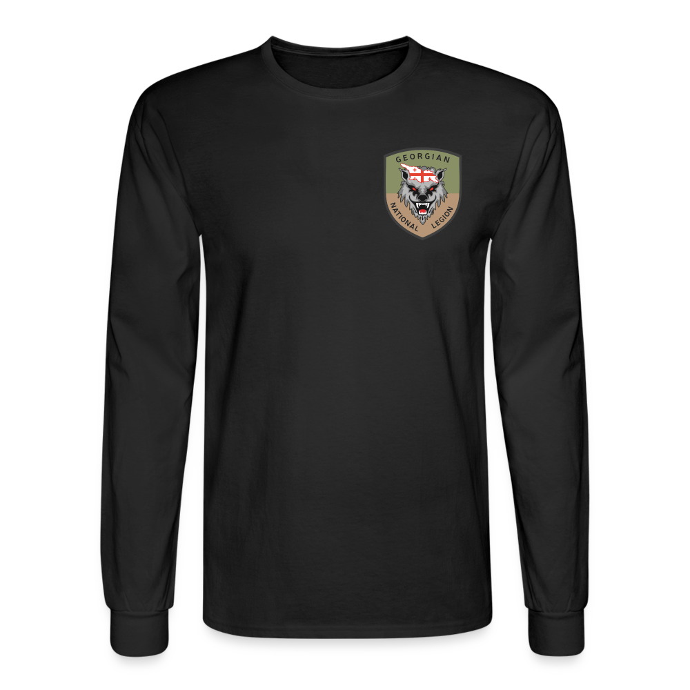 Georgian Legion Subdued Crest Men's Long Sleeve T-Shirt - black