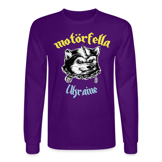 Motorfella Men's Long Sleeve T-Shirt - purple