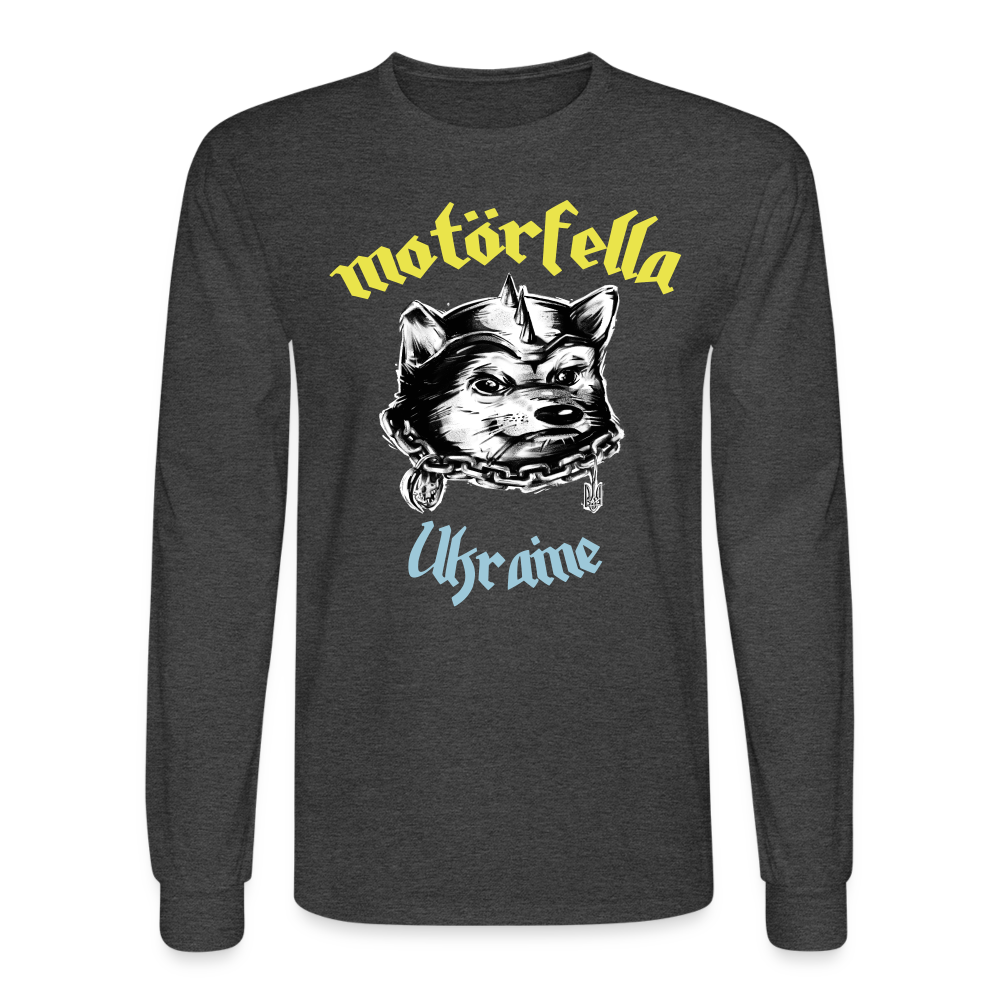 Motorfella Men's Long Sleeve T-Shirt - heather black