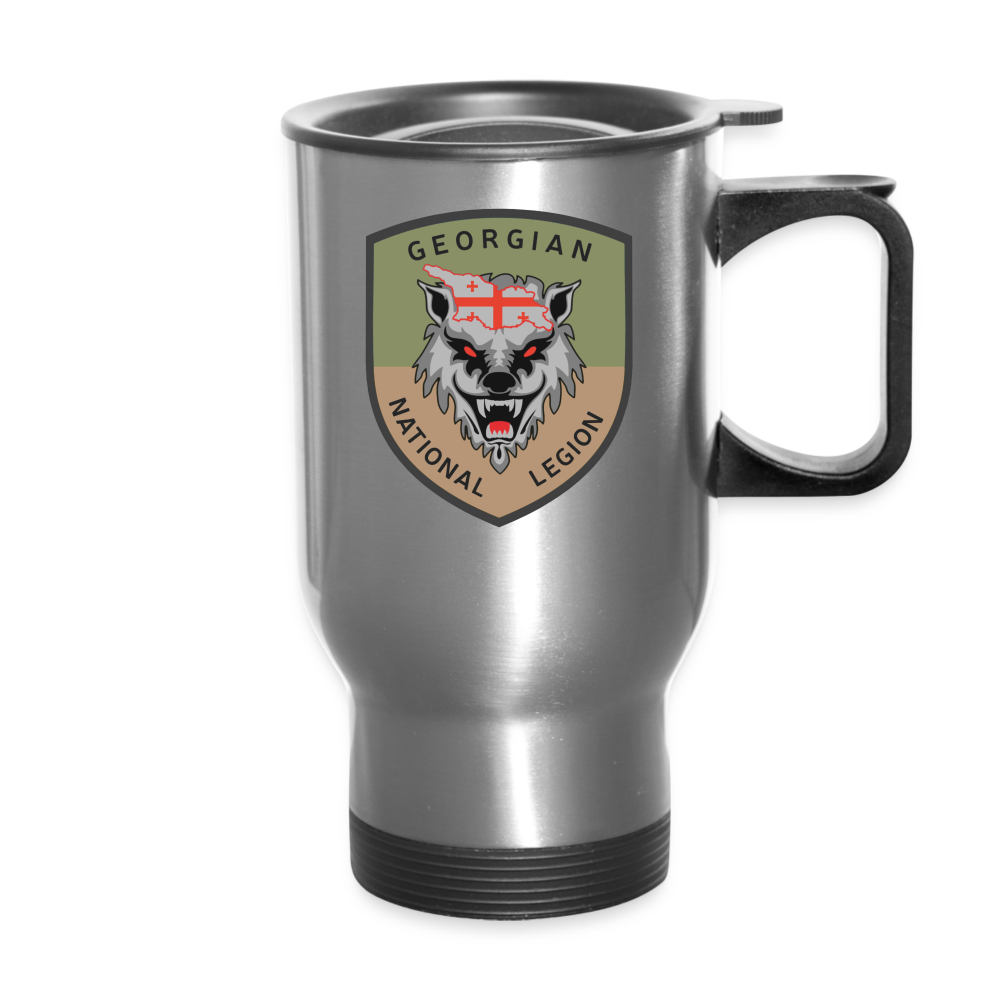Georgian Legion (subdued) Travel Mug - silver