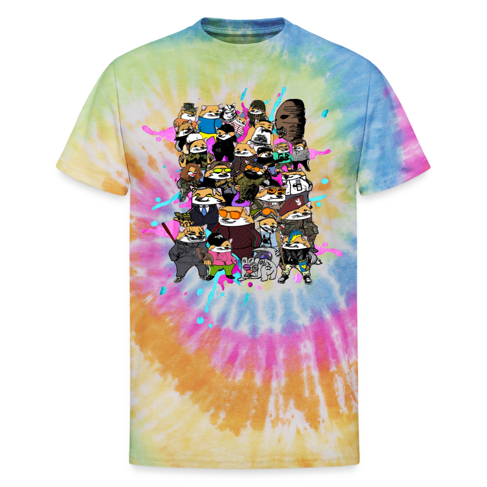 "Big Legion of Fellas" Unisex Tie Dye T-Shirt - rainbow