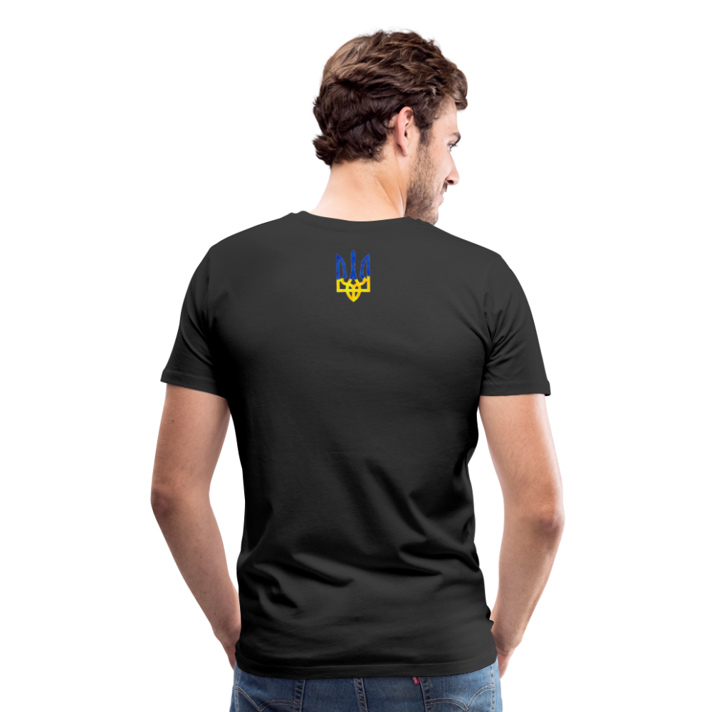 "We Are NAFO" w/ Tryzub Men's Premium T-Shirt - black