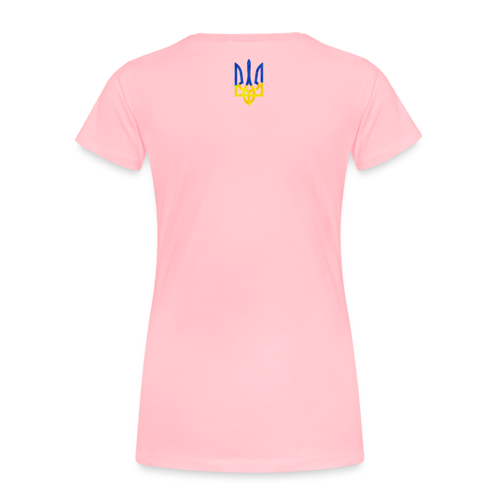 "We Are NAFO" w/ Tryzub Women’s Premium T-Shirt - pink
