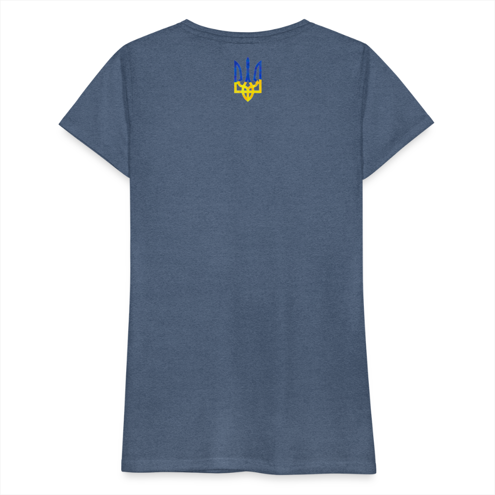 "We Are NAFO" w/ Tryzub Women’s Premium T-Shirt - heather blue
